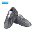 thumbnail image 3 of Unique Bargains Reusable Non Slip Shoe Covers, 10 Pairs Washable Thickened Boot Covers Soft Shoe Protectors, Grey, 3 of 6