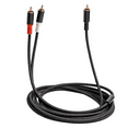 thumbnail image 2 of 2X RCA Y Adapter Cable Subwoofer Y Cable 1X RCA To 2X RAC Audio Cable 1 Rca To 2 Rca Power Amplifier Audio Cable,1 Meter, 2 of 10