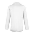 thumbnail image 6 of Work Blouses for Women Women's Spring And Fashion Casual Solid Color Printed Zipper V-Neck Long Sleeve Shirt Tops, 6 of 7