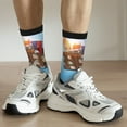 thumbnail image 5 of Goofa Trip to London Printed Men's Crew Socks, Soft Durable Breathable Moisture-Wicking with Odor Control Cotton socks, 5 of 9