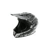 Cyclone ATV MX Dirt Bike Off-Road Helmet DOT/ECE Approved - Black/White - XXL