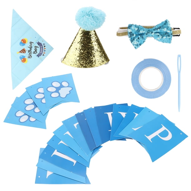 Juego De Fiesta De Cumpleaños Para Perros, Pajarita Ajustable Bling Bling Suministros De Fiesta De Cumpleaños Para Perros A La Moda Para Fiesta De Cumpleaños De Mascotas Para ANGGREK Otros