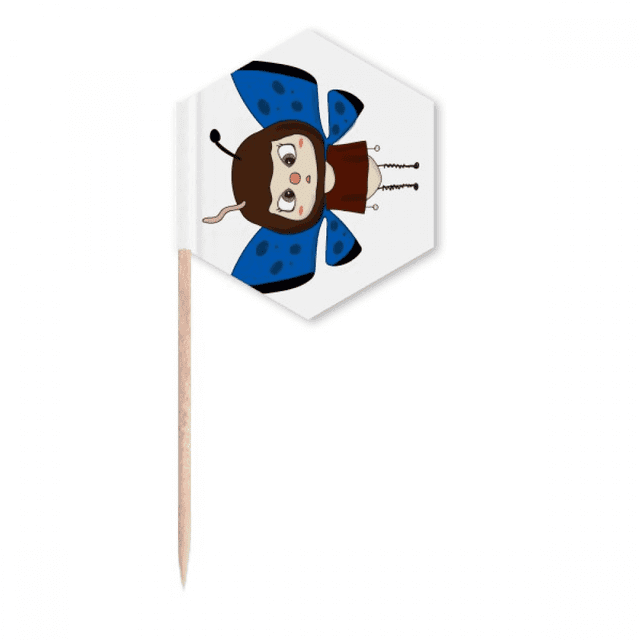 Animal Beauty Colorful Nature Worm UU Toothpick Flags Cupcake Picks Party Celebration