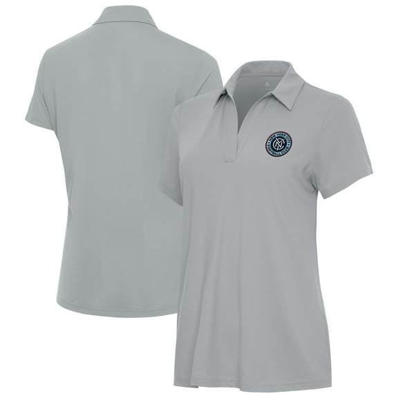 Women's-Antigua Gray New York City FC Era Polo