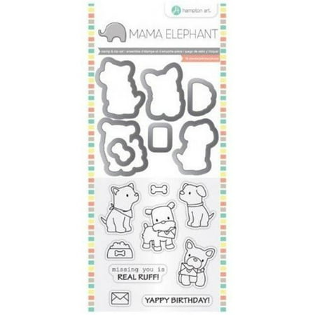 - Mama Elephant Stamp and Die Set - Puppy Play