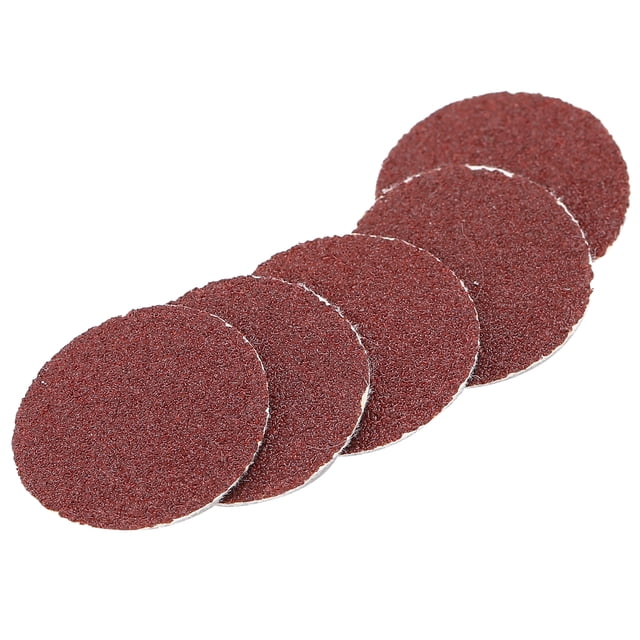 Papel de lija redondo de grano, 200 piezas Disco de papel de lija rojo Disco de papel de lija rojo Herramientas de lijado Durabilidad probada en el tiempo