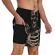thumbnail image 2 of Balery Cyber Skeleton With Tattoos Bañador para hombre, shorts de playa de secado rápido con entrepierna y forro de compresión-XX-Large, 2 of 6