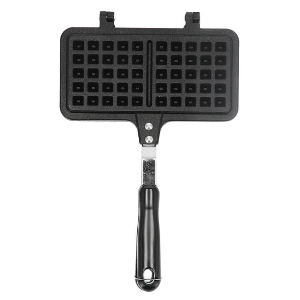 Máquina para hacer gofres, sartén antiadherente de doble cara para el hogar, molde portátil para hornear gofres para acampar, utensilios de cocina para tostadora de sándwiches, desayuno