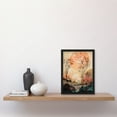 thumbnail image 3 of Misty Riverside Trees Sunset Landscape Modern Boho Watercolour Painting Artwork Framed Wall Art Print A4, 3 of 4