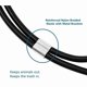 thumbnail image 5 of Trash Can Lock for Animals/Raccoons, Bungee Cord Heavy Duty Large Outdoor Garbage Lid Lock ((Does NOT Include Trash Can)3.3m, 5 of 5