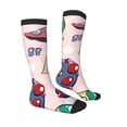 thumbnail image 4 of Lsque Mushroom Printed Crew Socks Men's Women's LightWeight Thin Casual Calf Socks ,Knee High Socks,Cotton Socks, 4 of 9