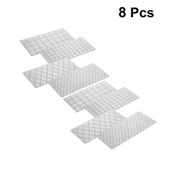 Mobestech 8pcs Cake Fondant Texture Molds, Quilted Design Embossing Mat for Cake Decorating and Baking Tools