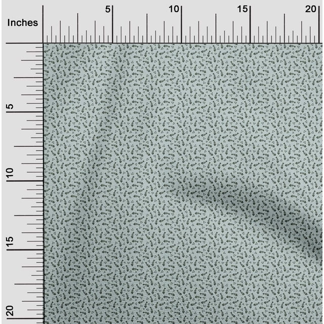 oneOone Cotton Cambric Fabric Waves|Fish Skeleton & Triangle Geometric Print Fabric BTY 56 Inch Wide