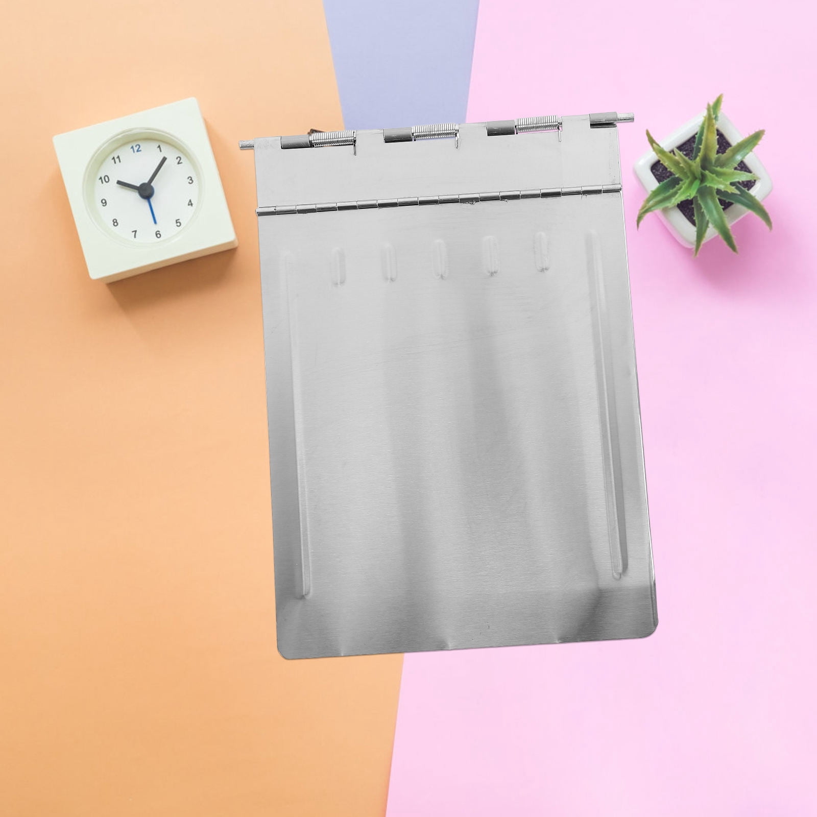 NUOLUX Elegant Stainless Steel Clipboard Clipboard for Document Organization and Holding