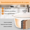 thumbnail image 3 of Olla de Hierro Fundido 4.0L tipo Dutch Oven para Horno y Estufa, Horno Holandés Esmaltado con Tapa,, 3 of 8