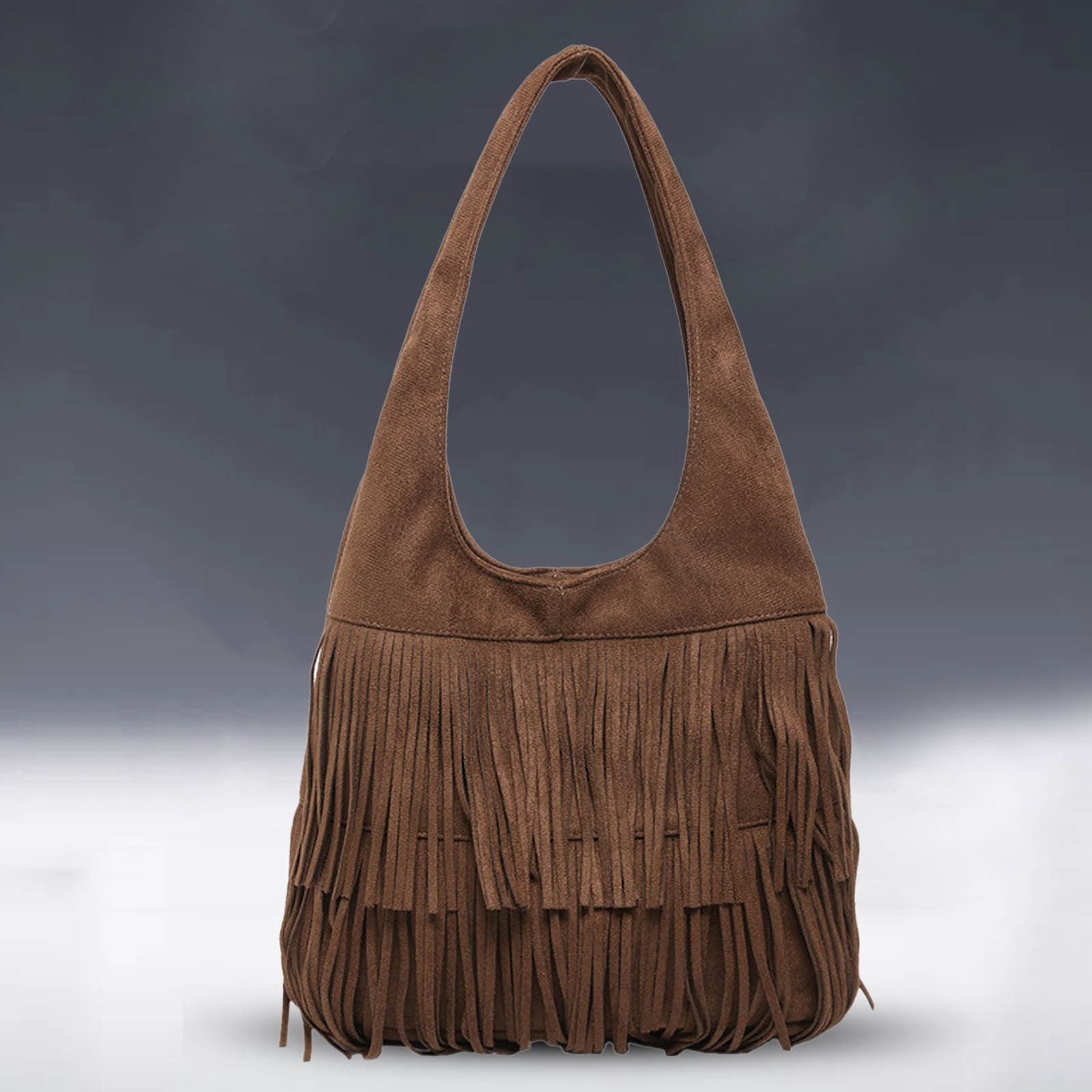 Modisza Fringe Hobo Bags for Women Vintage Tassel Crossbody Shoulder Bag Hippie Western Cowgirl Purses
