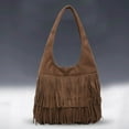 thumbnail image 3 of Stylago Slouchy Suede Shoulder Bags with Tassel Womens Underarm Tote Bag Work Purses Ladies Travel Handbag for Winter Fall Brown, 3 of 5
