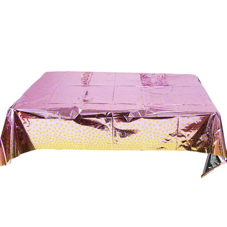 

Yesbay Disposable Tablecloth Oil-proof Waterproof Decorative Environmentally Friendly Desktop Decoration Rectangle Polka Dot Banquet Tablecloth Table Cover for Birthday