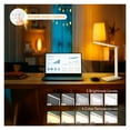 thumbnail image 2 of FL LED Desk Lamp Dimmable Table Lamp Reading Lamp with USB Charging Port, 5 Lighting Modes, Sensitive Control, 30/60 Minutes Timer (White, First-Generation), 2 of 7