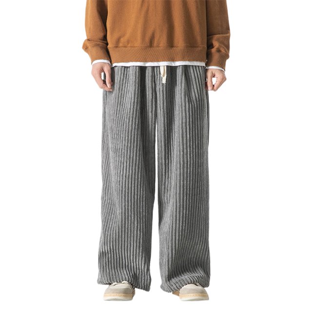 SGMVNU Pantalon Décontracté pour Homme Extensible - Coupe Ajustée, Jambe Droite, Pantalon Rétro Hop, Pantalon Style Jeans de Rue, Pantalon Habillé Décontracté pour Homme (Taille TTG, Gris)