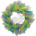 thumbnail image 2 of Northlight Pastel Deco Mesh Ribbon Easter Bunny Wreath - 24", 2 of 8
