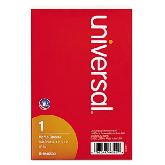 Universal Office Products  Loose Memo Sheets - White