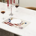 thumbnail image 4 of GFHFHITJ 4th Of July Star Placemat Heat Resistants Polyester Table Mat Patriotic Americans Flag Theme Kitchen Dining Decor Singles, 4 of 6
