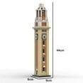thumbnail image 2 of MOC-23668 Clock Tower Modular Building Blocks Set Tsim Sha Tsui Train Station Kowloon Hong Kong MOC Assembly Bricks Toys, 2 of 6