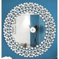 thumbnail image 5 of SHYFOY Jeweled Accent Wall Mirror 33.85 Inches Round Sparkly Decorative Mirrors for Wall Decor, 5 of 9