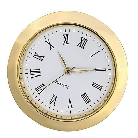 Stylish Metal Frame Clock Insert with Roman Numerals for Business Watch