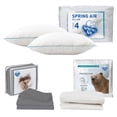 thumbnail image 1 of Protector Ultra Matrimonial + Juego de Sábanas Gris + 2 Almohadas, 1 of 8