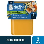 Gerber powerblend 2nd Foods Baby Foods, Chicken Noodle, 4 oz Tubs