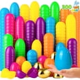 thumbnail image 5 of Joyfy 300 Pcs Easter Eggs, 2.3" Plastic Easter Eggs with 6 Pcs Golden Eggs Bulk, Empty Fillable for Easter Hunt Party Favor Basket Stuffers Filler Classroom Prize Supplies Decor, 5 of 9