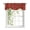 Red, variant on Red Strawberry Tie Up Valances Curtain, Modern Ruby Red Berry Fruit Adjustable Rod Pocket Window Treatment Short Tie Up Curtains Valances for Kitchen Living Room Bathroom 42x12 Inches