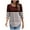 Wine2, variant on fatyb Womens Casual Tops Puff 3/4 Sleeve Crewneck Loose Blouses Printed Trendy Summer Shirts for Women