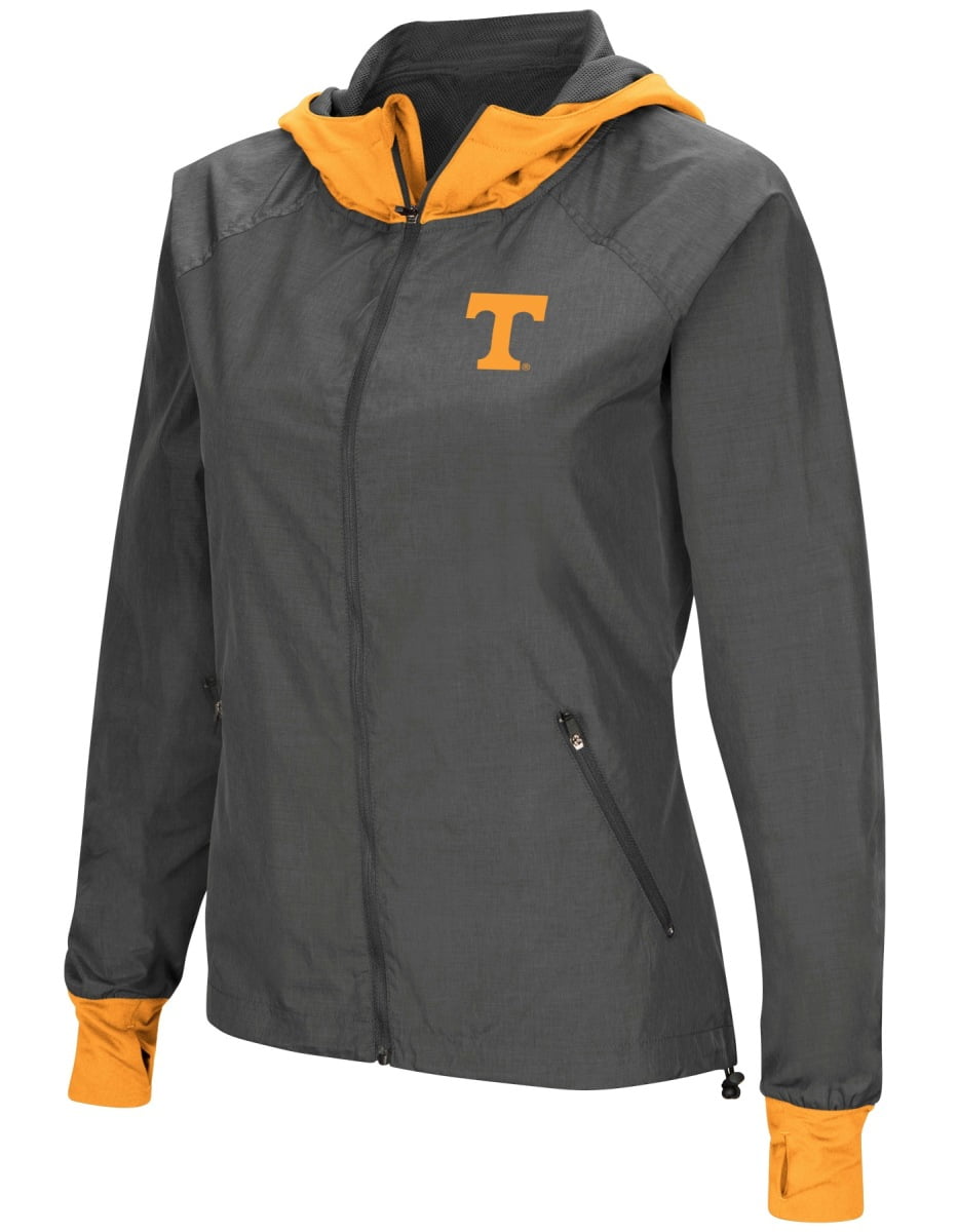 Tennessee Volunteers NCAA Women's "Backside" Full Zip Hooded Charcoal Jacket by Colosseum