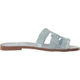 thumbnail image 6 of Sam Edelman Bay Riviera Blue Rounded Toe Slip On Leather Strap Slides Sandals (Riviera Blue, 8), 6 of 6
