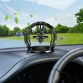 thumbnail image 3 of Xihbxyly Adorno de Aromaterapia Solar, Ambientador Solar para Coche, Dispensador de Perfume Giratorio de Metal, Extracto de Plantas Naturales, Decoración de Exterior, Idea de Regalo Única, 10 Ml de A, 3 of 4