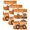 Orange, variant on Orange Striped Truck Kitchen Towels Set of 3, Farmhouse Stripes Modern Art Absorbent Dish Towels for Kitchen, Microfiber Hand Towel, Quick Drying Tea Towel for Cleaning Decorative Dishcloths