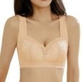 thumbnail image 1 of Cathalem Wireless Bralette for Women Smooth Simple Sizing Wireless Bra,Beige 36, 1 of 4