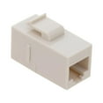 thumbnail image 3 of NavePoint CAT6 UTP Inline Keystone Coupler, RJ45 Female to RJ45 Female, Snap-In, 25 pack, Ivory, 3 of 5