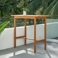 thumbnail image 1 of homeroots outdoor 390024 Honey Rectangular Bar Table, 1 of 1