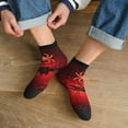 thumbnail image 3 of Pofeuu Black Spider Web With Spiders Print 30cm Socks, Adult Running Hiking Socks for Youth and Adult, 3 of 7