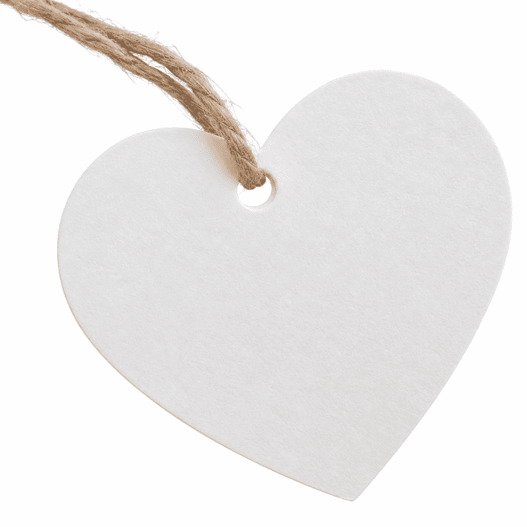 100 Pcs Blank Gift Tags with String, 2x1.8 Inch Kraft Paper Tags Gift ...