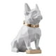 thumbnail image 3 of 1pc Perro Sentado Estatua Escultura Adorno Decoración de oficina en Blanco Sunnimix estatuilla de bulldog francés, 3 of 8