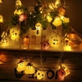 thumbnail image 4 of Halloween String Lights Decorations, 3D Pumpkin Bat Ghost Battery Operated Halloween Orange Purple String Lights for Home Door Porch Indoor Outdoor Party Decor, 4 of 7