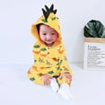 thumbnail image 4 of Little Girl Onesies Dinosaur Long Romper Jumpsuit Hooded Cartoon Printed Boys Girls Baby Sleeve Girls Romper Jumpsuit, 4 of 9