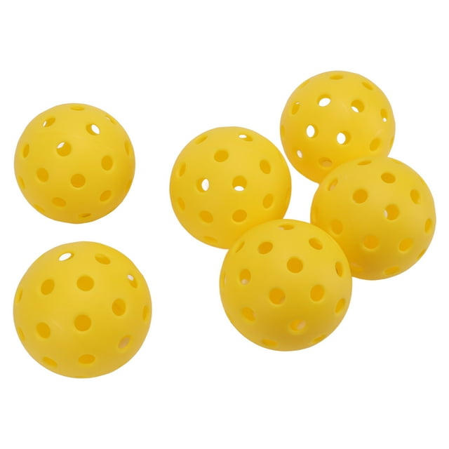 Pickleball de plástico, 6 unids/set, juego de Pickleball de plástico, práctica interior, Floorball, Pickleball al aire libre, diseño de próxima generación