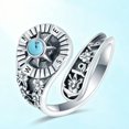 Adventure Themed Adjustable Vintage Rings with Natural Turquoise ...