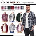 thumbnail image 4 of Iceglad Mens Flannel Plaid Shirts Long Sleeve Button Down Shirt Casual Shirts Work Shirts for Men, 4 of 7